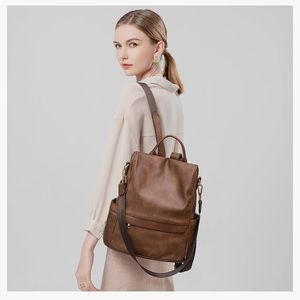 Women’s anti theft backpack purse